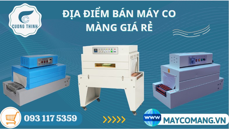 Máy rút màng co nhiệt PVC, POF - Giao hàng toàn quốc