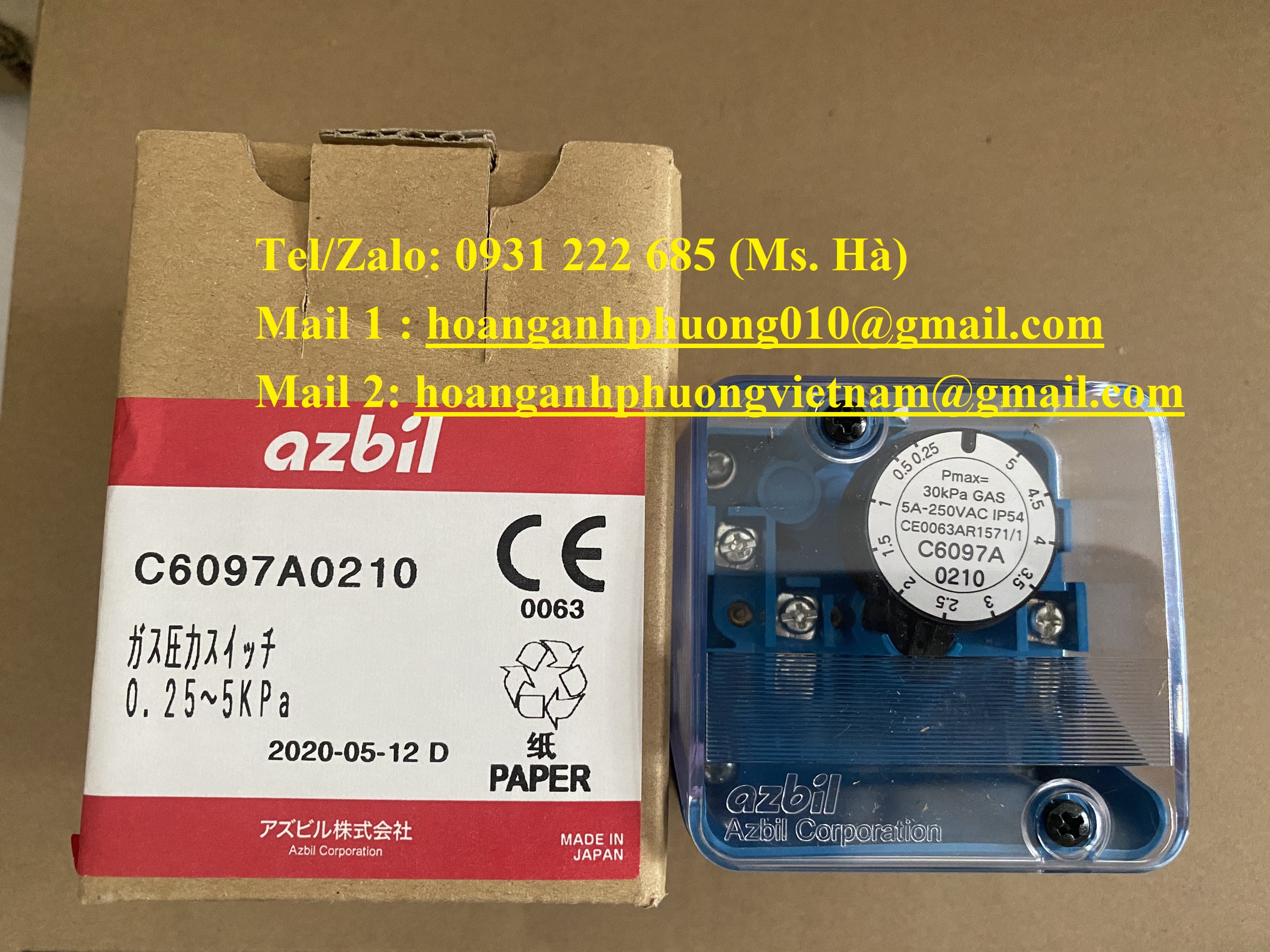 Cảm biến áp suất hàng nhập khẩu C6097A0210 mới 100%