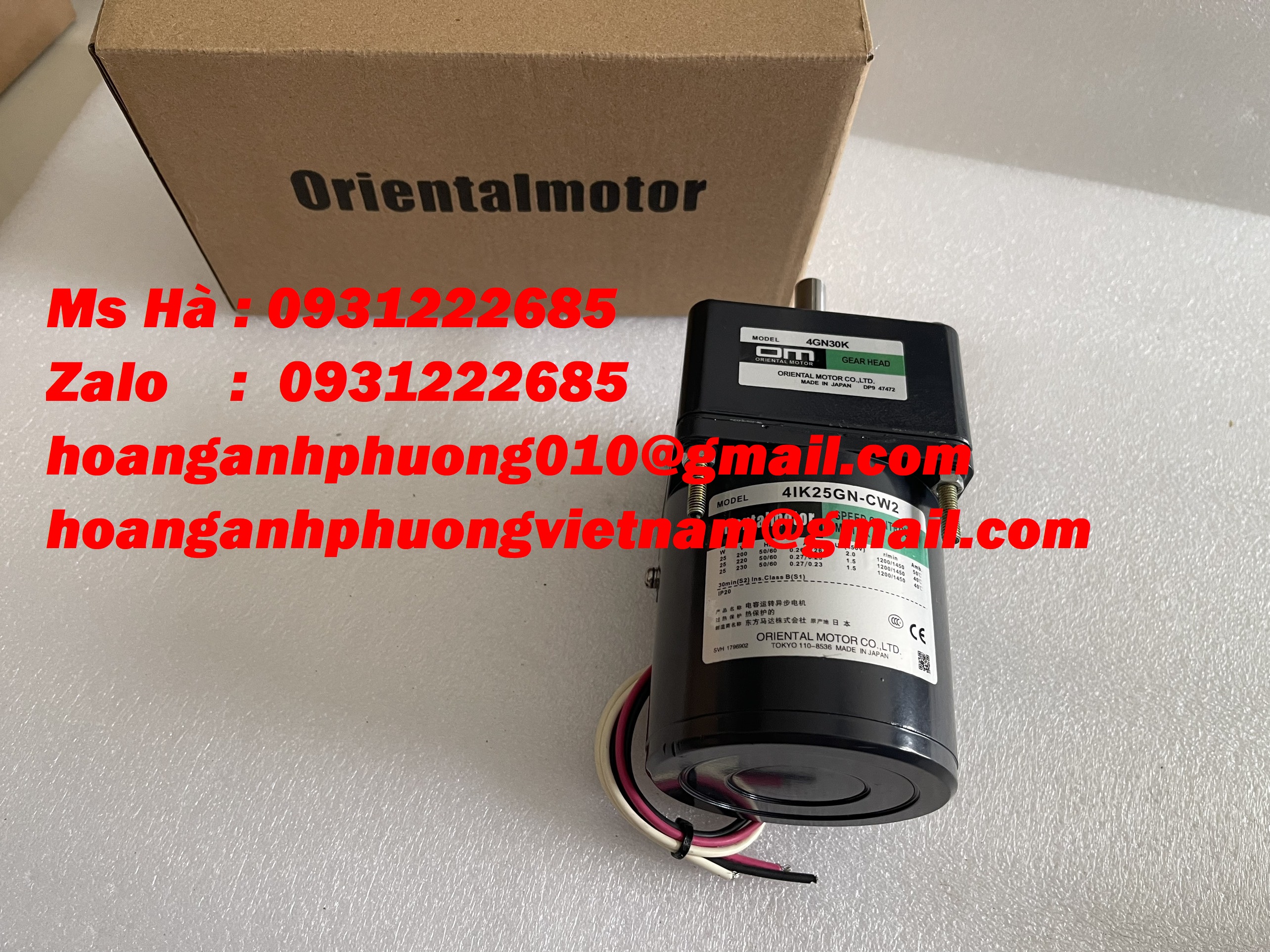 Động cơ Oriental chính hãng 4IK25GN-CW2 - giá tốt tại Bình Dương