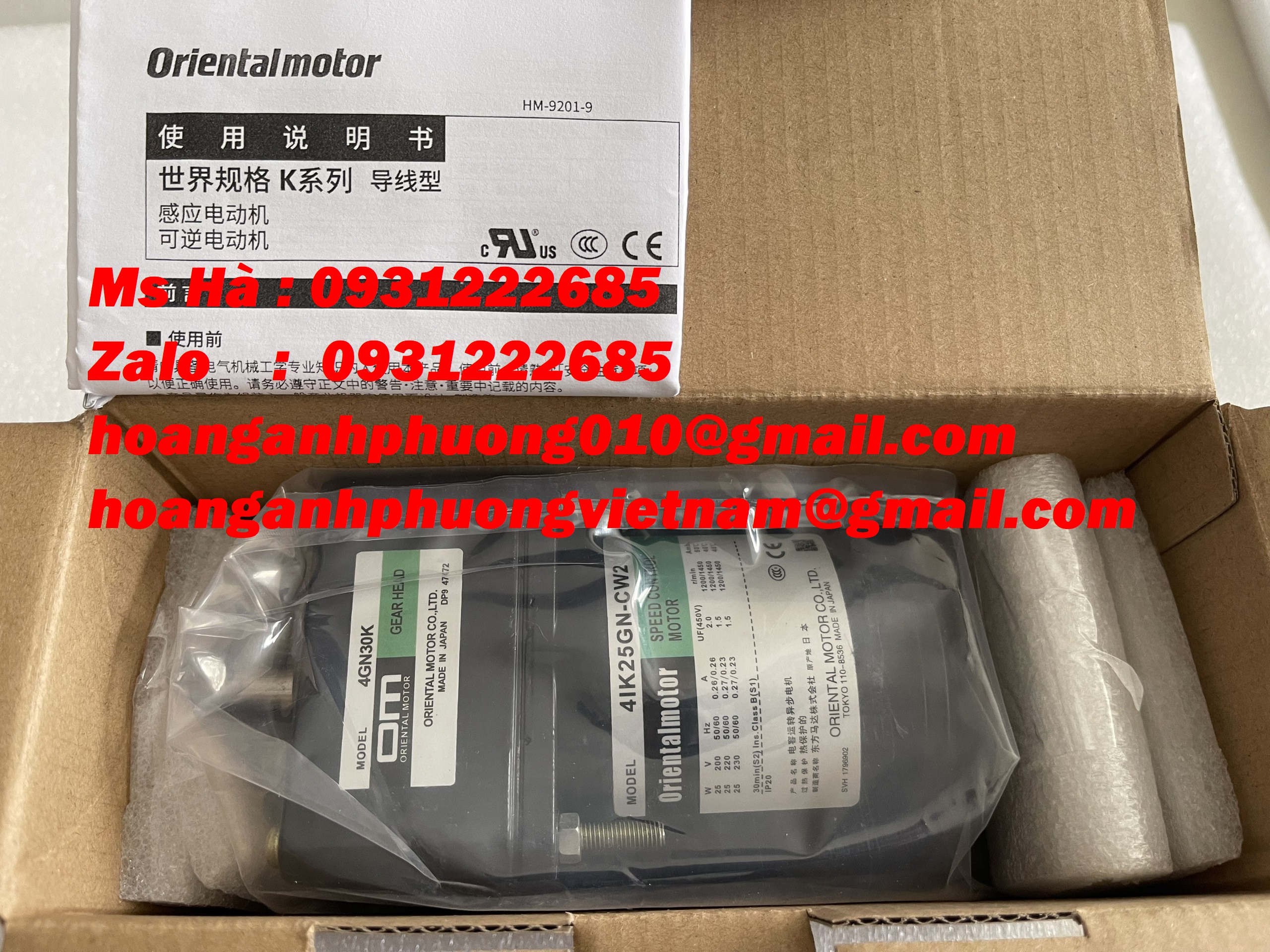 Động cơ Oriental chính hãng 4IK25GN-CW2 - giá tốt tại Bình Dương