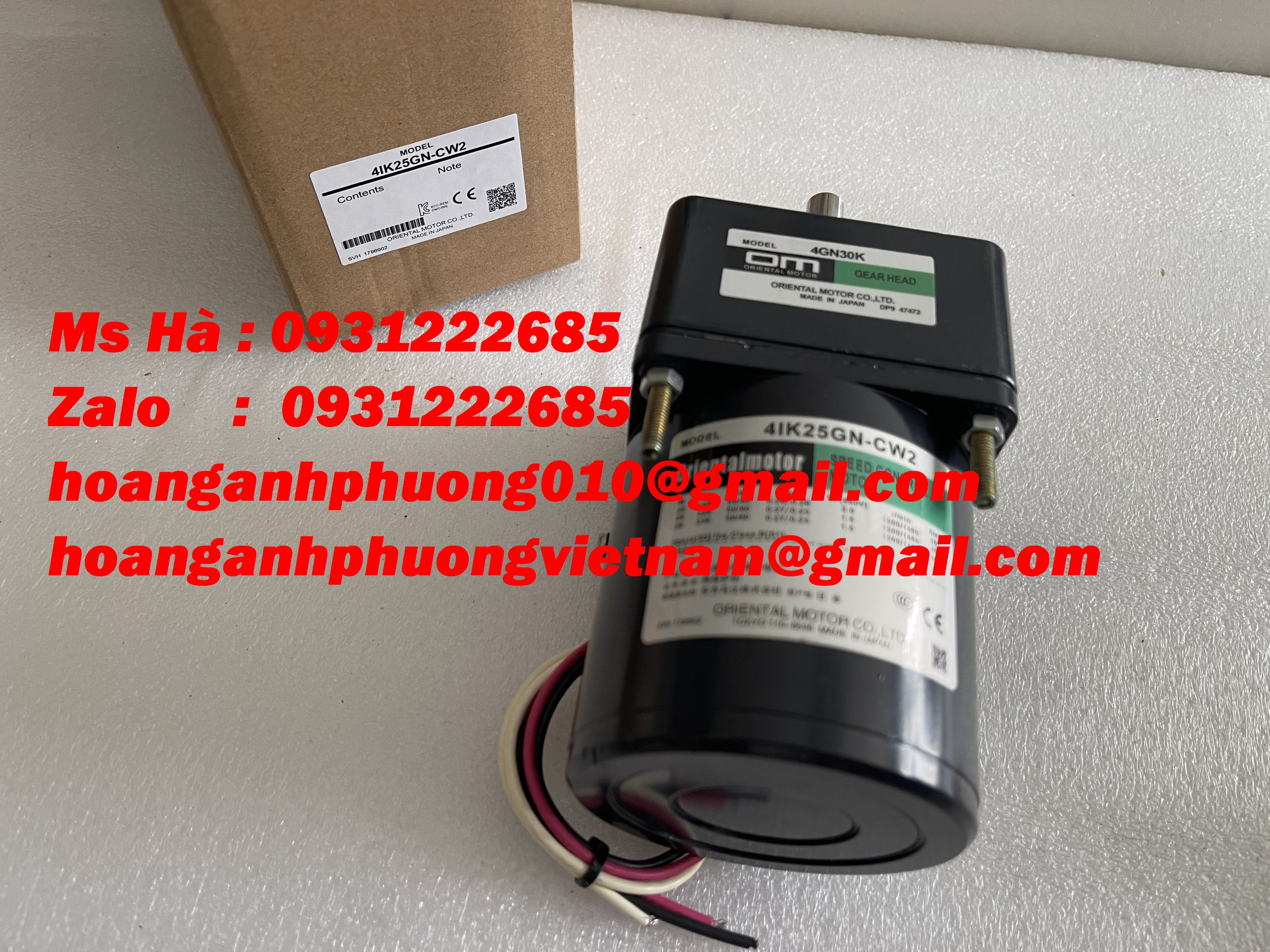 Động cơ Oriental chính hãng 4IK25GN-CW2 - giá tốt tại Bình Dương