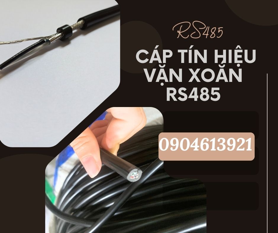 Cáp tín hiệu chống nhiễu RS485 vặn xoắn 18AWG 2 PAIR