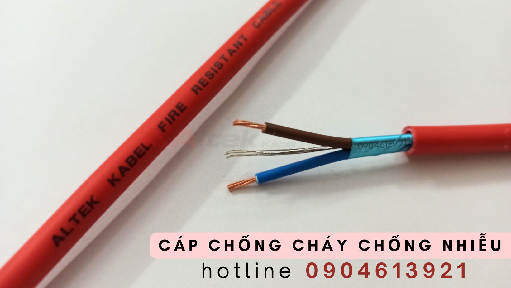 Cáp chống cháy chống nhiễu 2 lõi 1.0/1.5/2.5mm phân phối giá sỉ