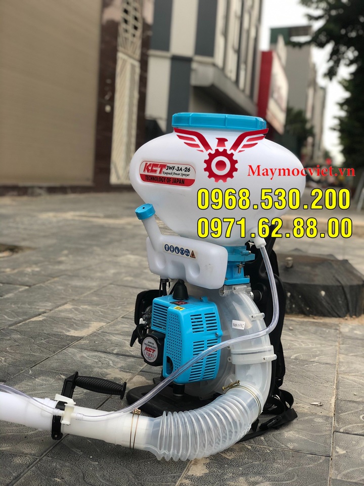 Máy xạ phân 3 chức năng KCT vừa phun dạng hạt , dạng nước , dạng vôi