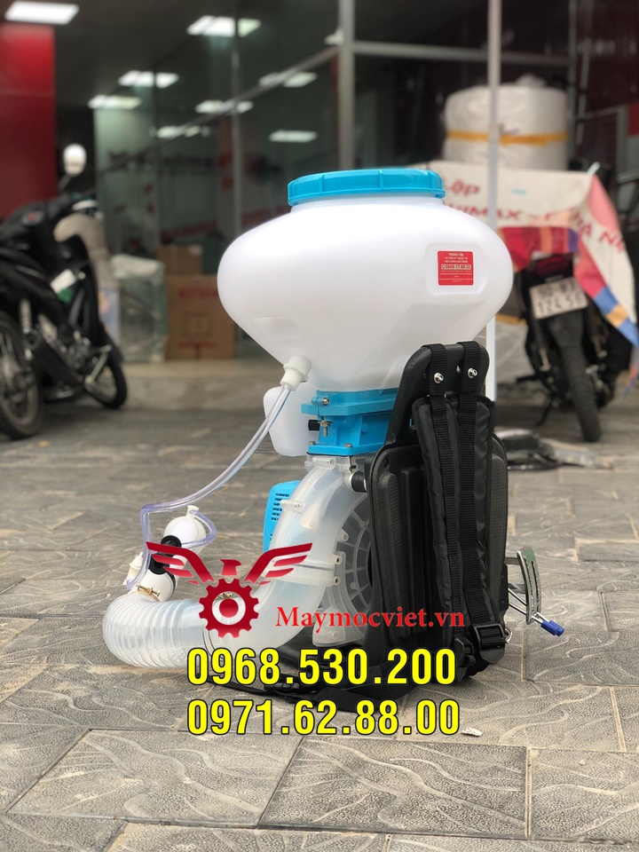 Máy xạ phân 3 chức năng KCT vừa phun dạng hạt , dạng nước , dạng vôi