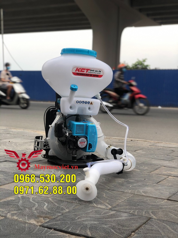 Máy xạ phân 3 chức năng KCT vừa phun dạng hạt , dạng nước , dạng vôi