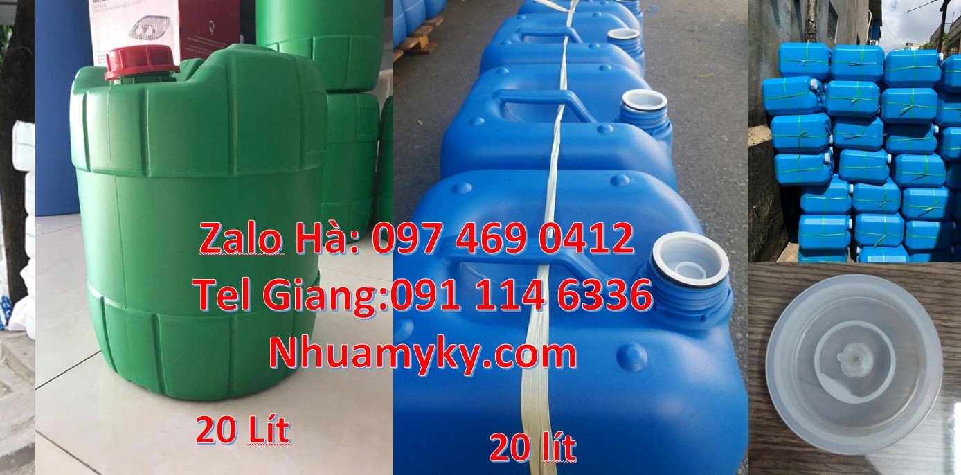 Bán can nhựa đựng hóa chất,can nhựa lớn 30l đựng chất lỏng màu xanh re