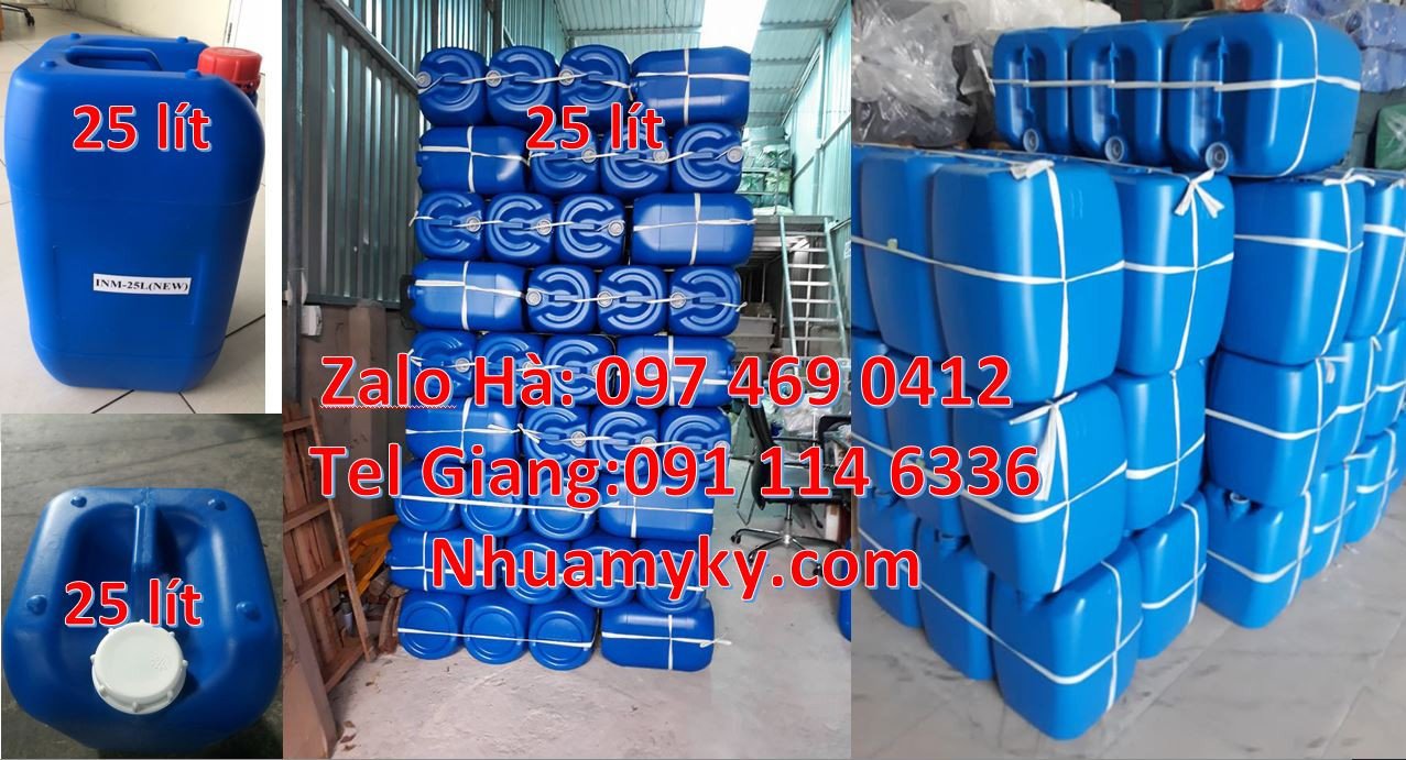 Bán can nhựa đựng hóa chất,can nhựa lớn 30l đựng chất lỏng màu xanh re