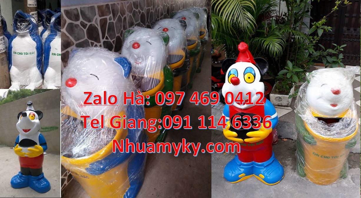 Bán thùng rác hình con vật chất lượng cao,thùng rác con thú cho trẻ em