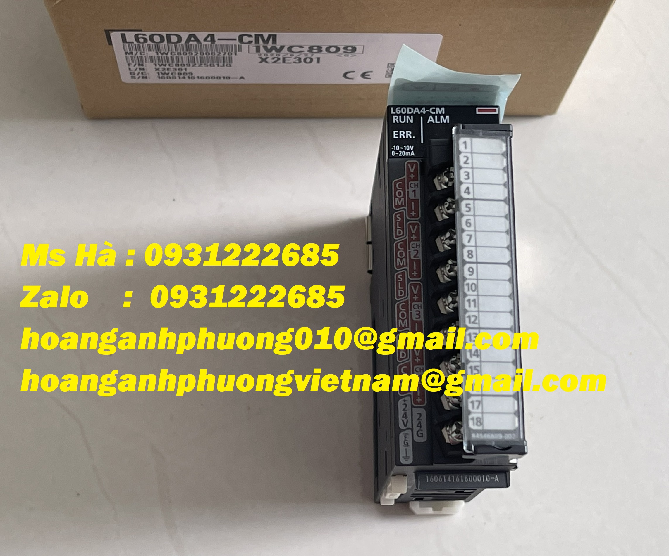 Mô đun ngõ ra mitsubishi L60DA4-CM nhập trực tiếp