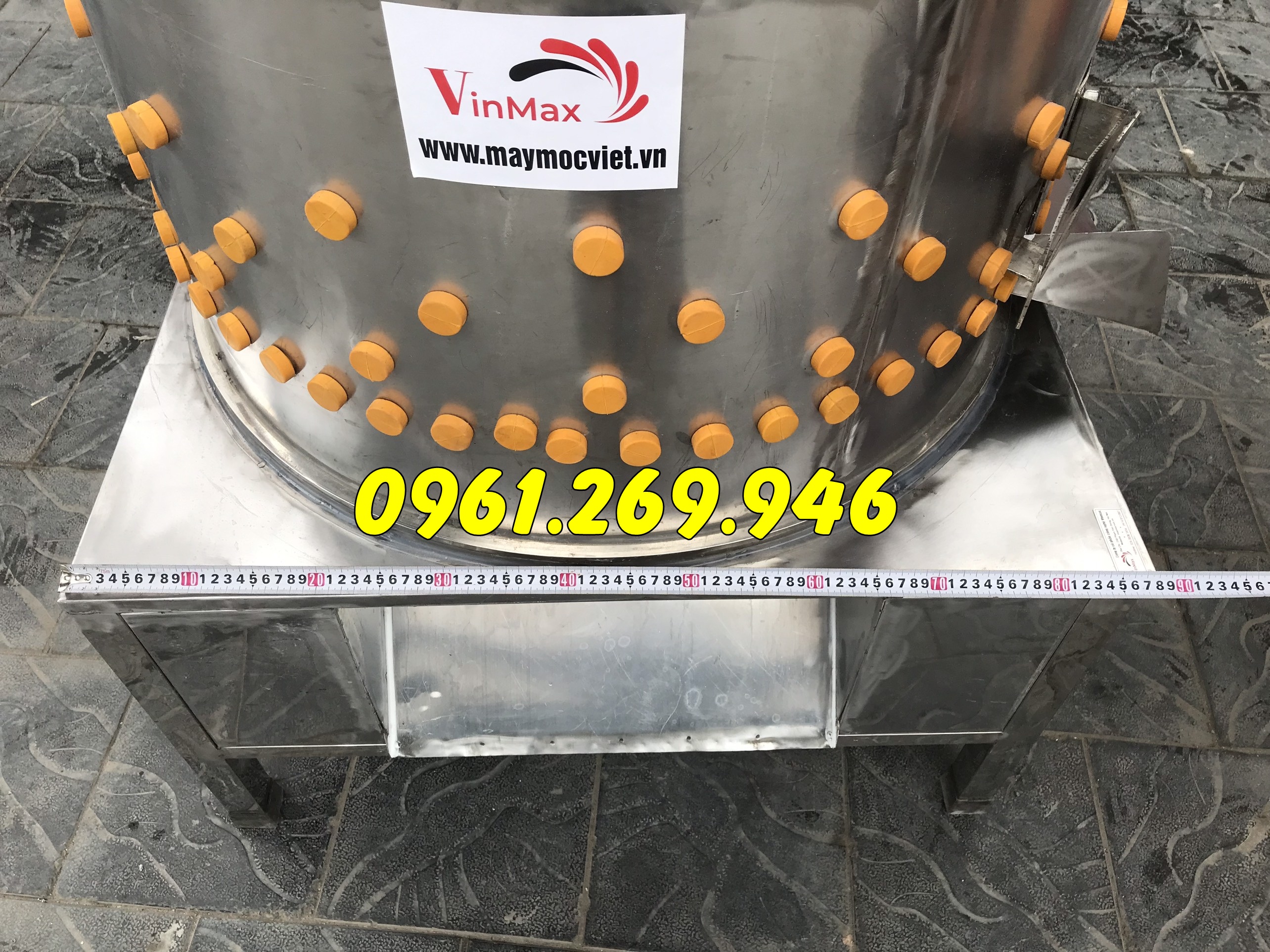 Máy lột da chân gà buly 400 rãnh đôi motor 3kw