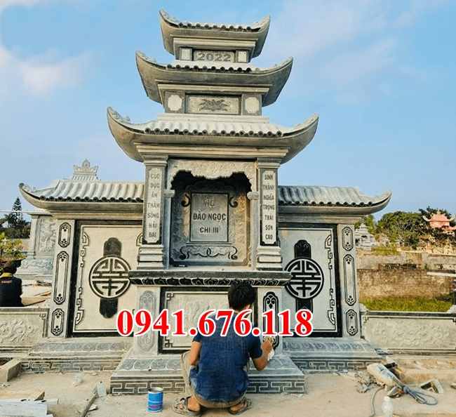 Mẫu 336 miếu đá thờ sơn thần linh thiên địa ngoài trời bán lạng sơn