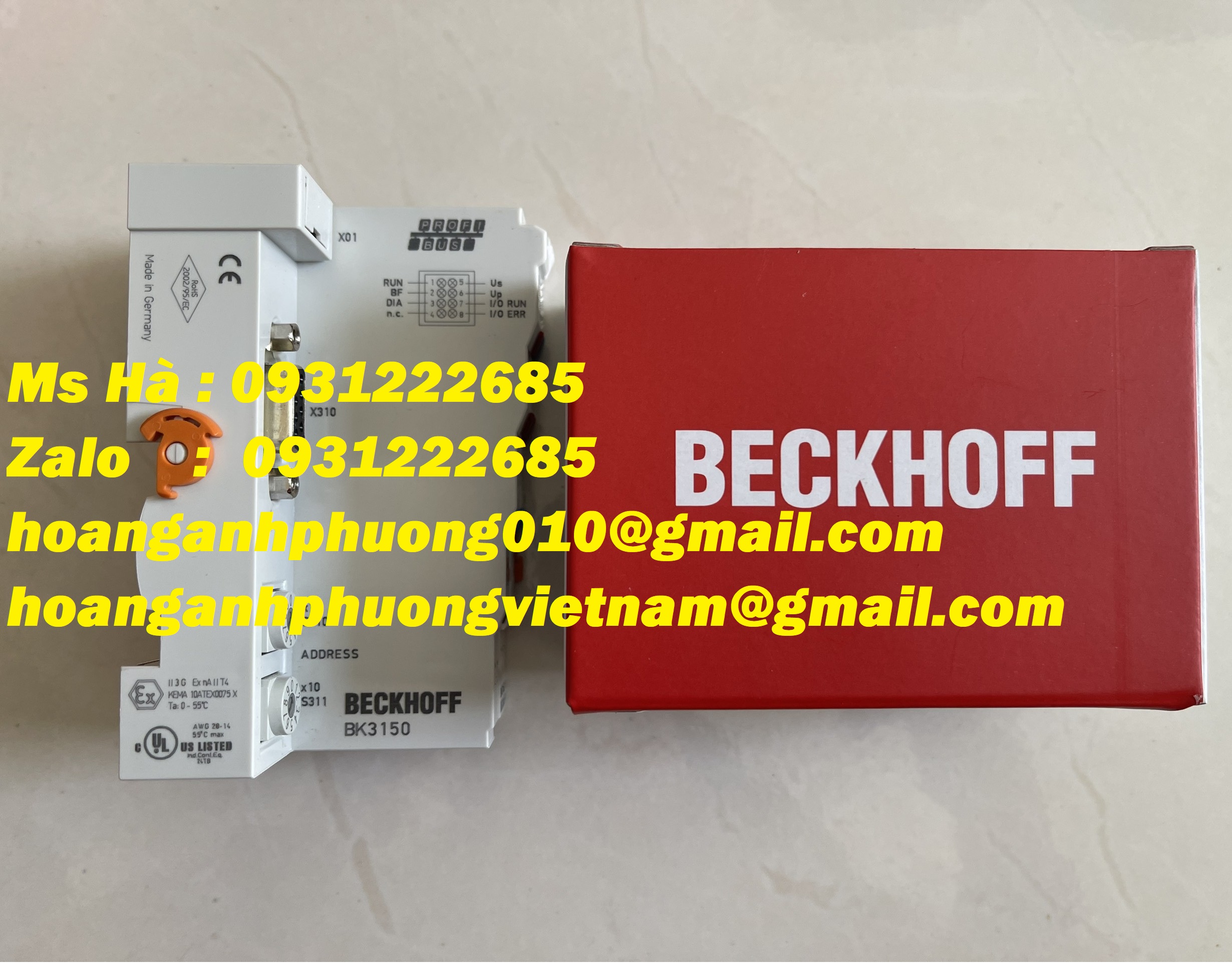 Bộ kết nối dòng beckhoff BK3150 nhập giá cạnh tranh