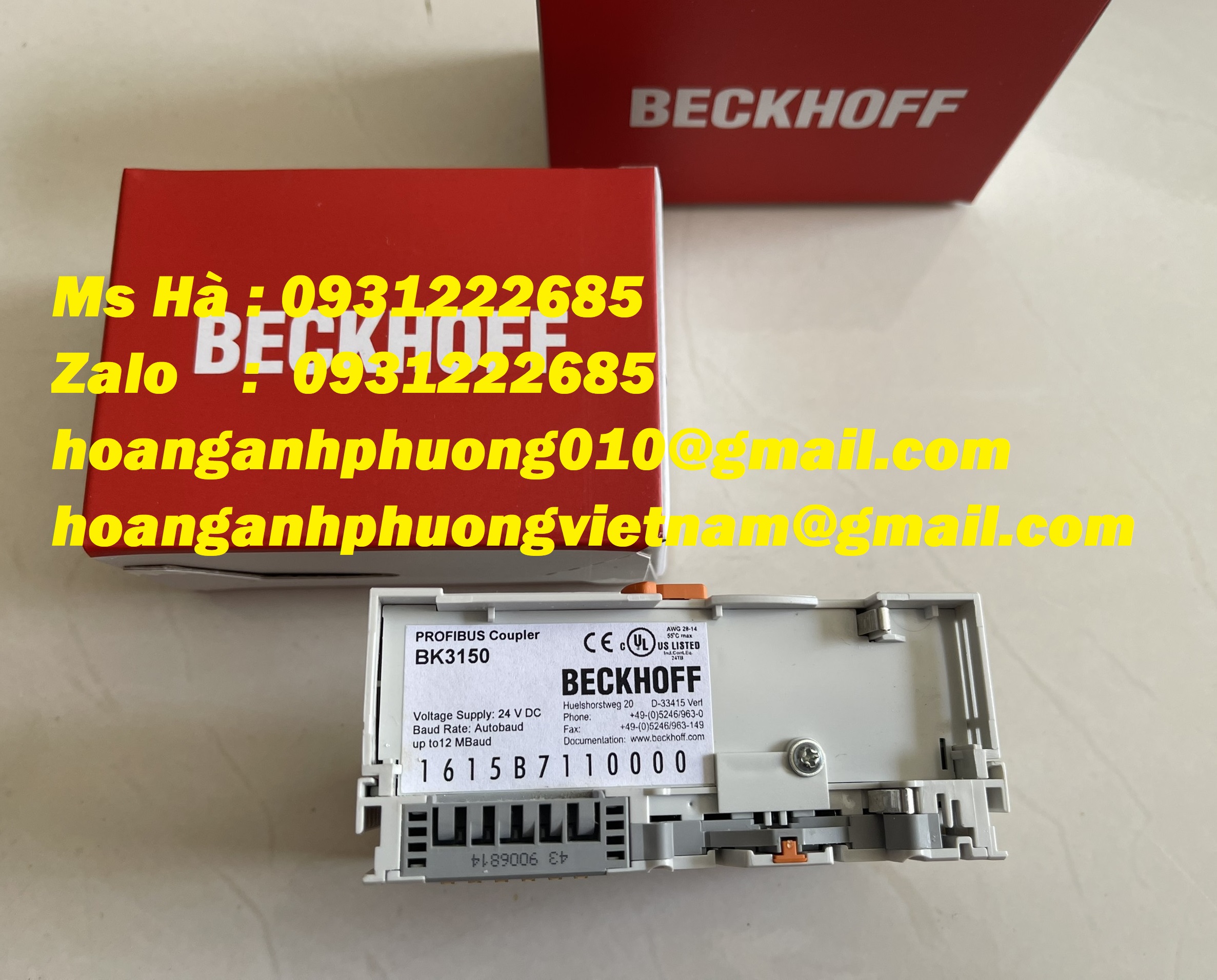 Bộ kết nối dòng beckhoff BK3150 nhập giá cạnh tranh