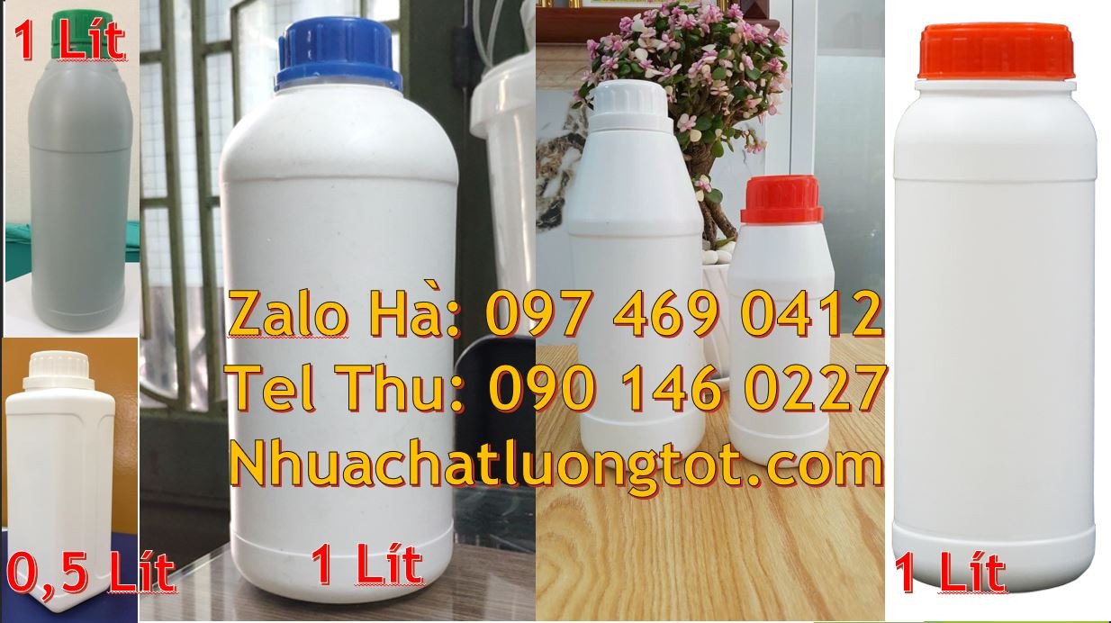 Bán chai nhựa lớn 1l chất lượng cao,chai nhựa hdpe đựng hóa chất công