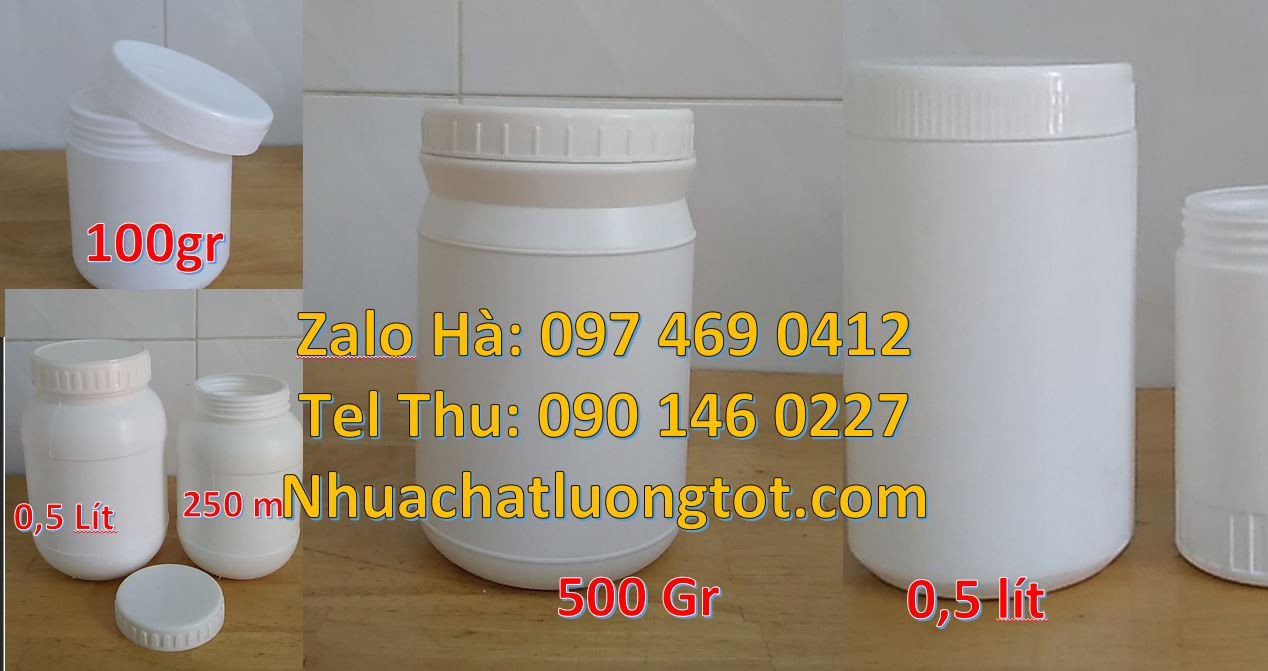 Bán nhũ nhựa đựng bánh kẹo giá rẻ 250g,hũ nhựa 50g đựng gia vị món ăn
