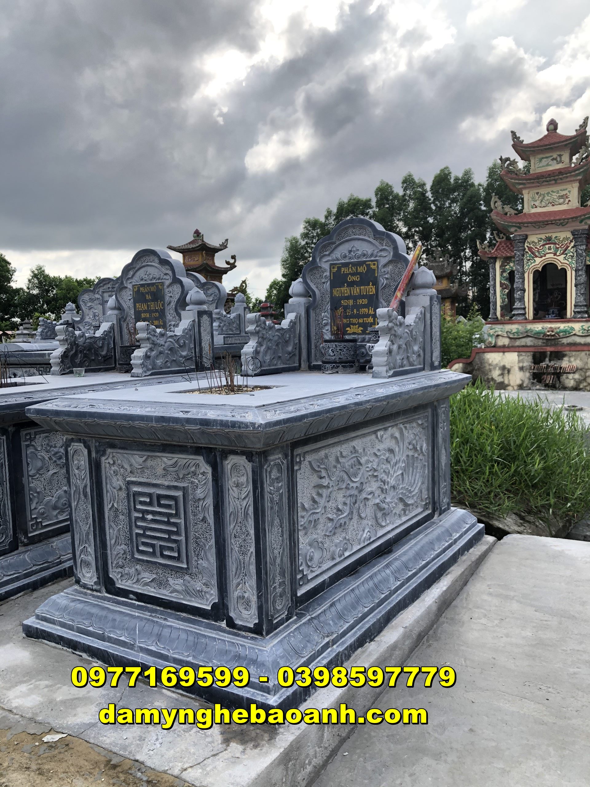 xây mộ đá tam sơn,mộ ngai đá cao cấp tại cần thơ