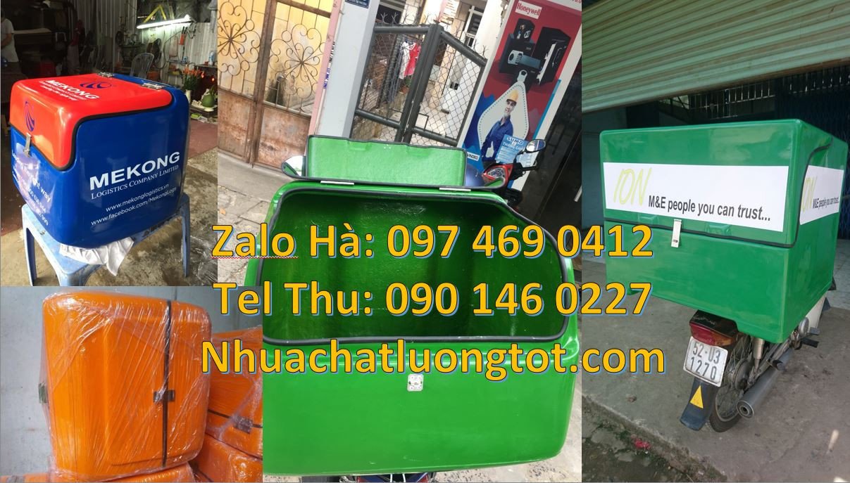 Bán thùng giao đồ ăn nhanh,thùng giao hàng sau xe máy,thùng giao thư