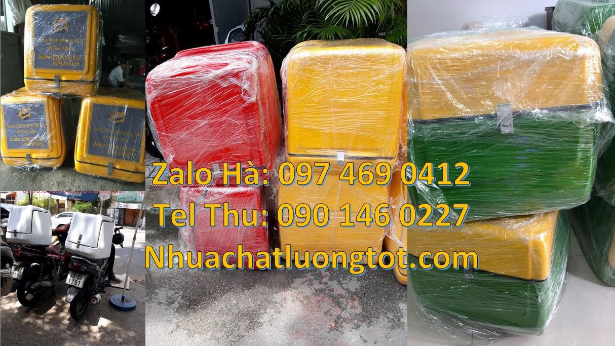 Bán thùng giao đồ ăn nhanh,thùng giao hàng sau xe máy,thùng giao thư