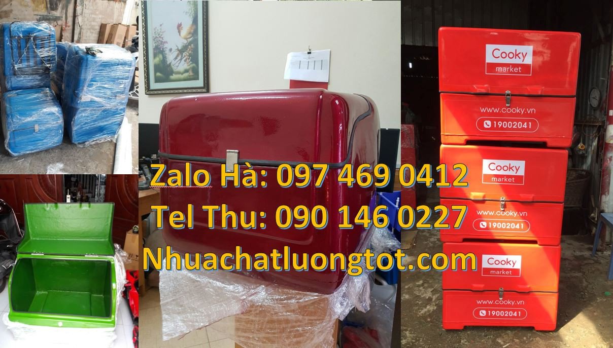 Bán thùng giao đồ ăn nhanh,thùng giao hàng sau xe máy,thùng giao thư