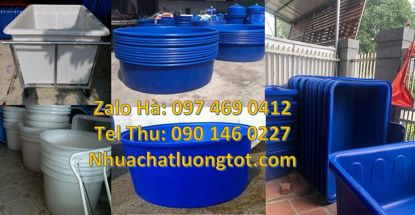 Bán thùng nhựa tròn dung tích lớn 2000l,thùng nhựa chữ nhật 1200l xanh