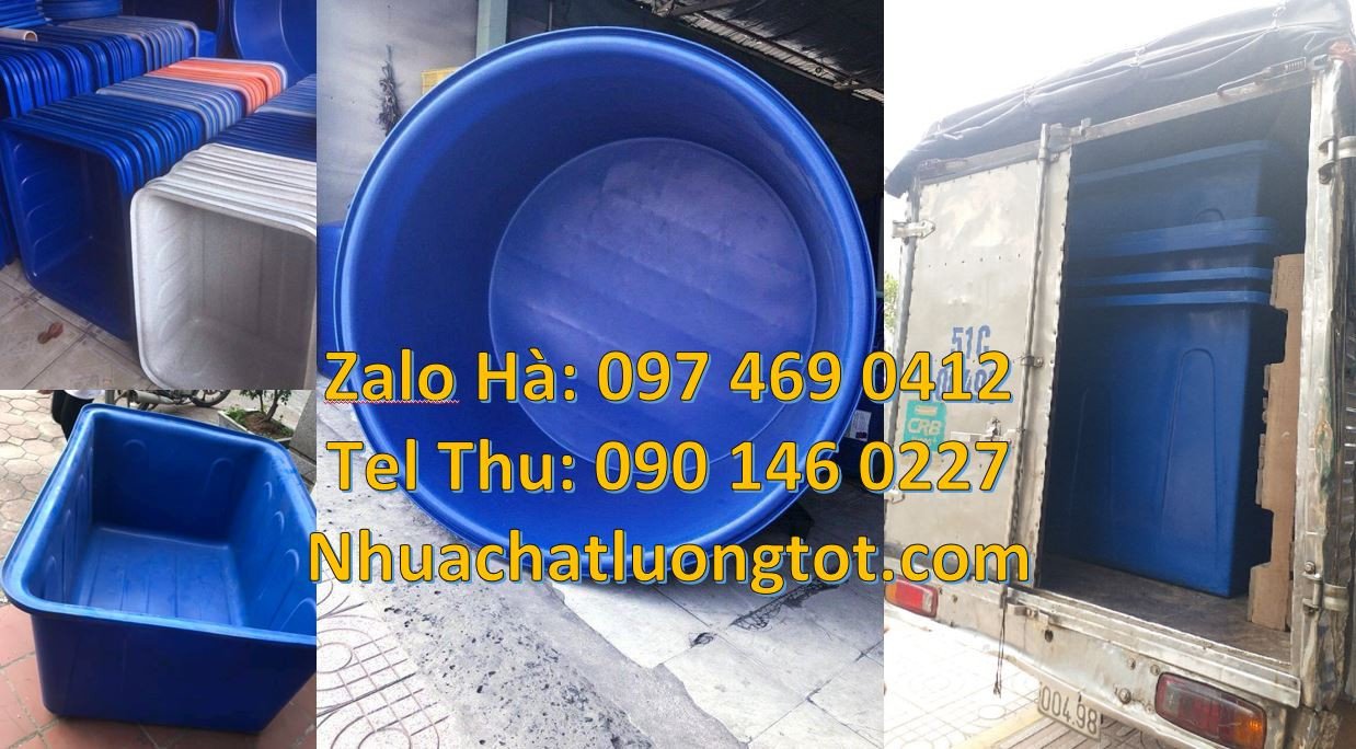 Bán thùng nhựa tròn dung tích lớn 2000l,thùng nhựa chữ nhật 1200l xanh