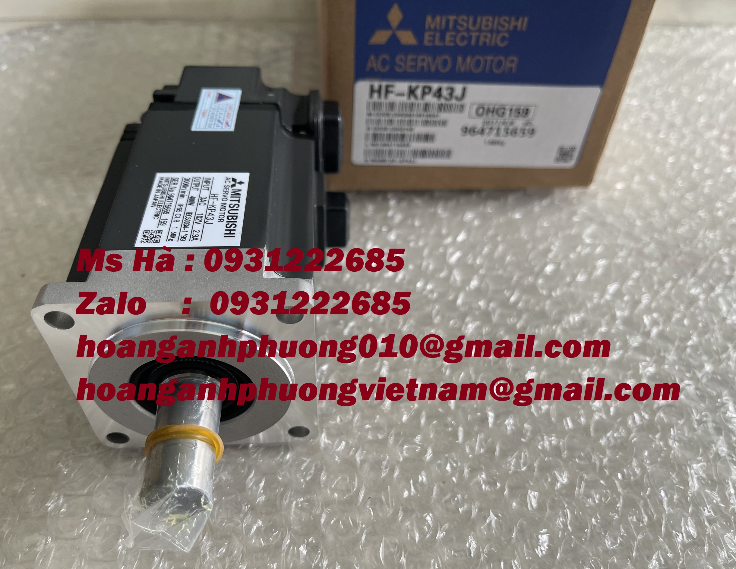 HF-KP43J  motor chính hãng  động cơ mitsubishi  400W