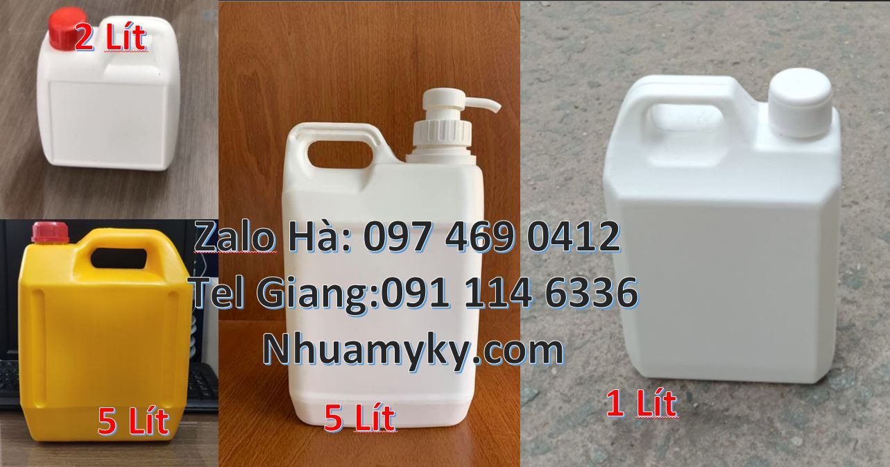 bán can nhựa nhỏ 5l màu trắng,can nhựa hdpe đựng hóa chất,can nhựa rẻ