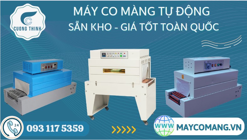 Máy co màng tự động - Buồng co nhiệt POF, PVC