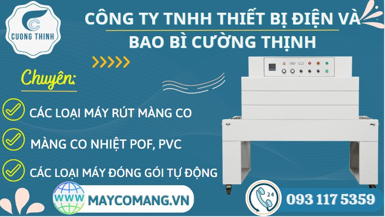 Máy co màng tự động - Buồng co nhiệt POF, PVC