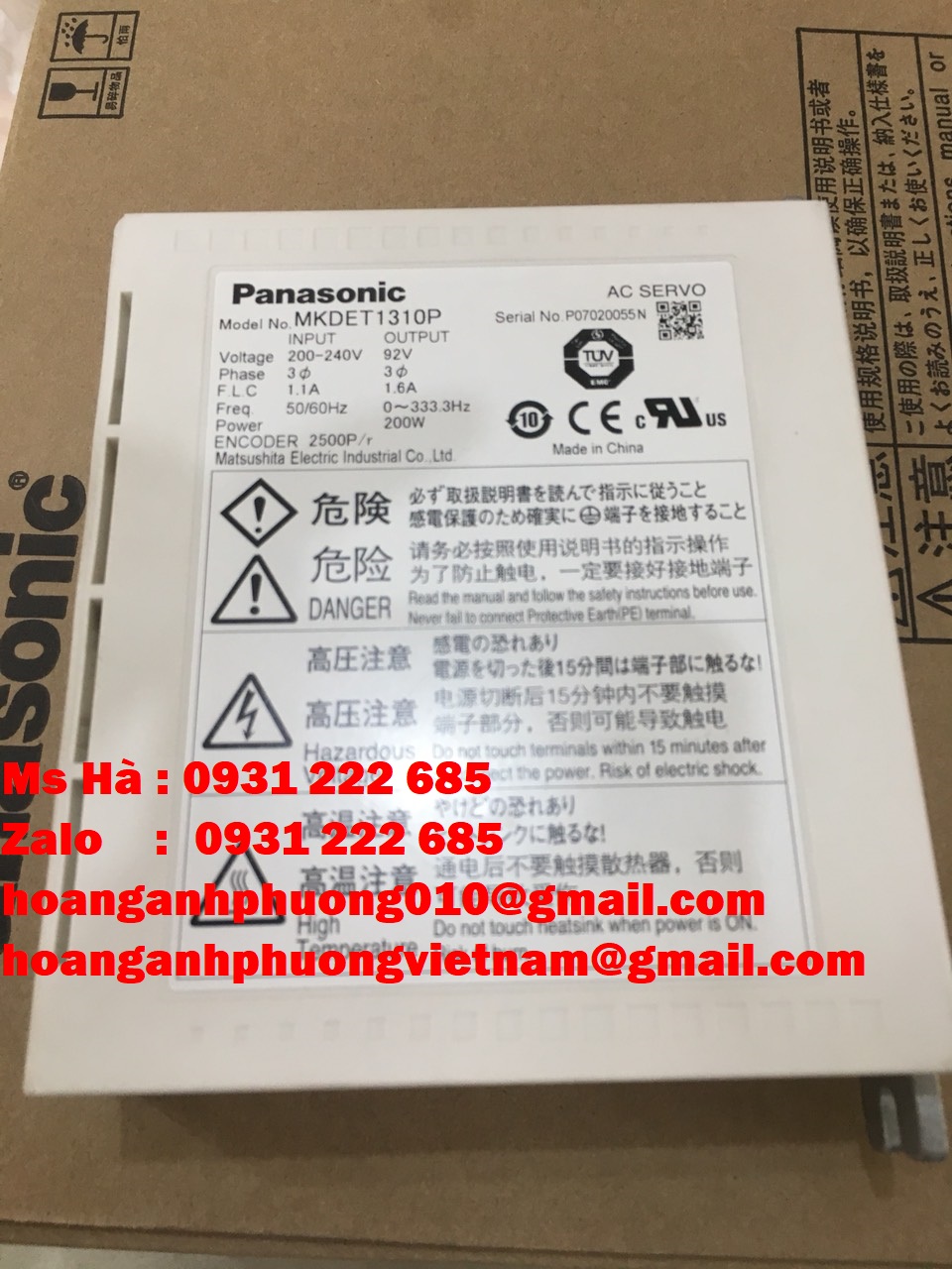 Driver nhập khẩu giá tốt dòng Panasonic MKDET1310P mới 100%