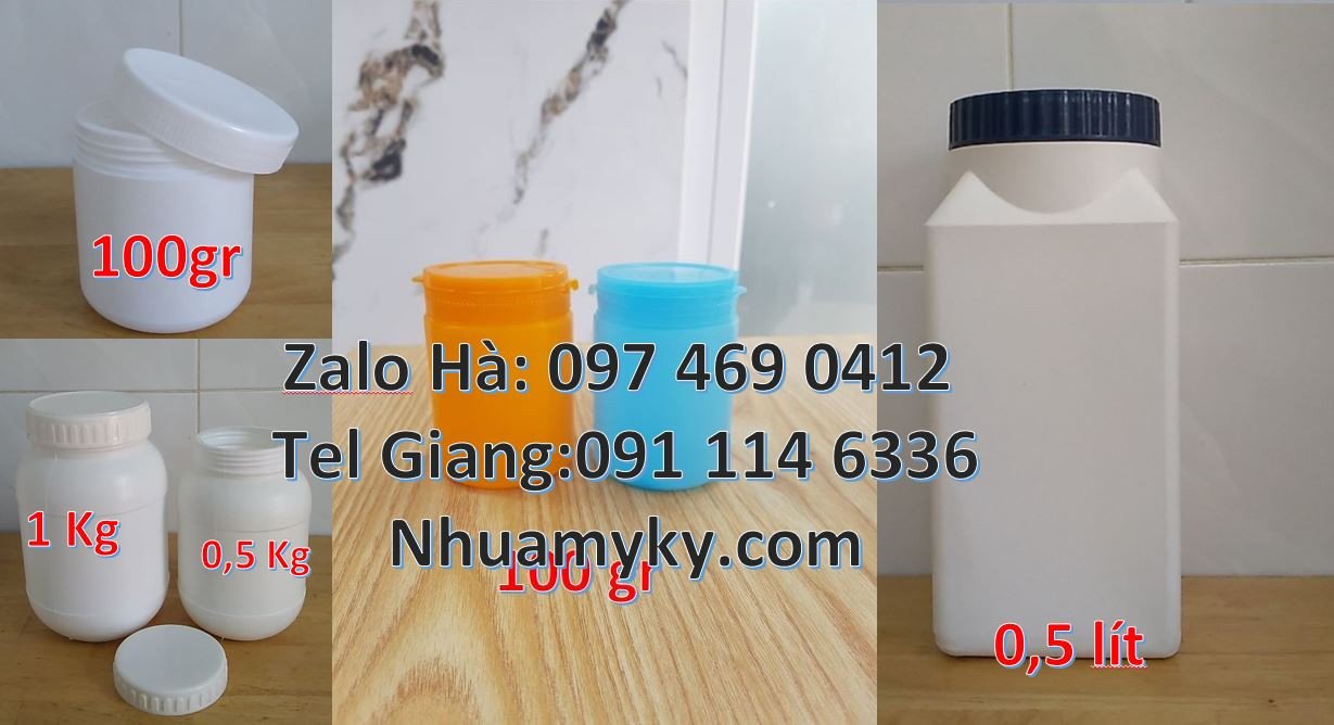 Bán hũ nhựa đựng thực phẩm bánh kẹo,hũ nhựa 1kg nắp nhỏ,hũ nhựa 50g rẻ
