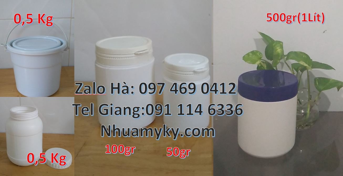 Bán hũ nhựa đựng thực phẩm bánh kẹo,hũ nhựa 1kg nắp nhỏ,hũ nhựa 50g rẻ