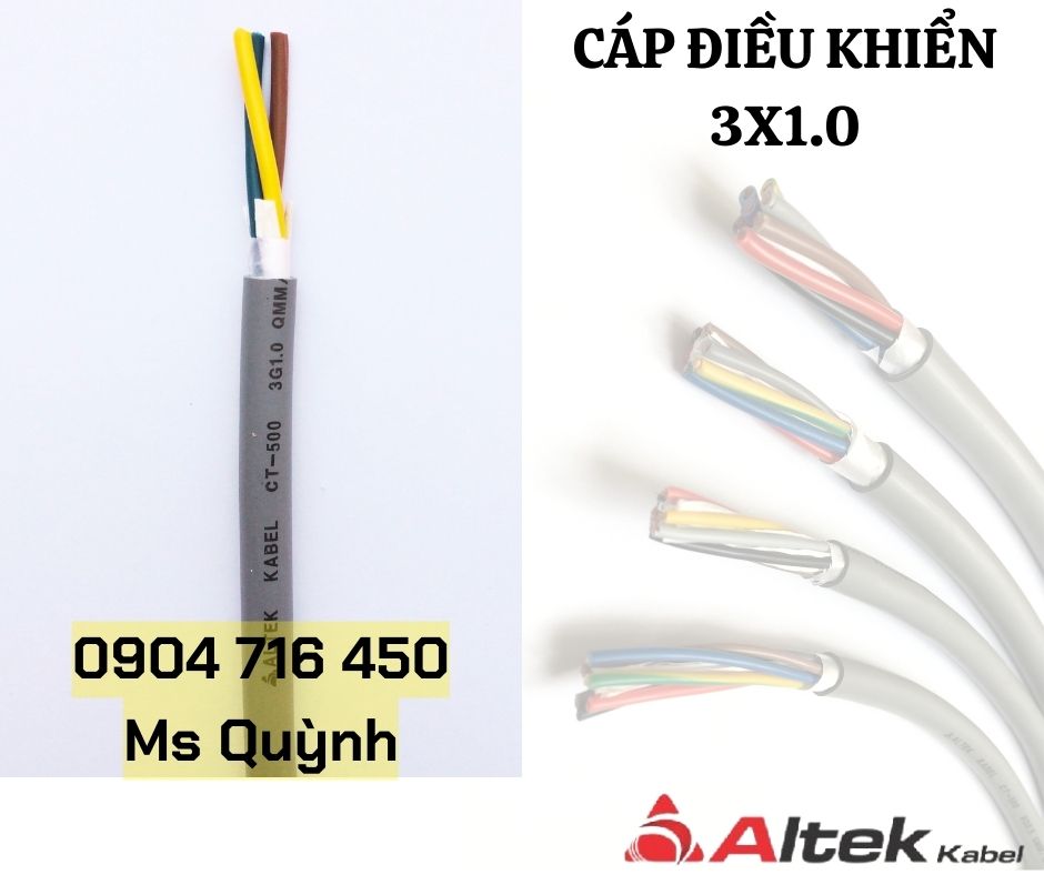 Cáp điều khiển/cáp tín hiệu 3x1.0 Altek Kabel Đà Nẵng, Hồ Chí Minh