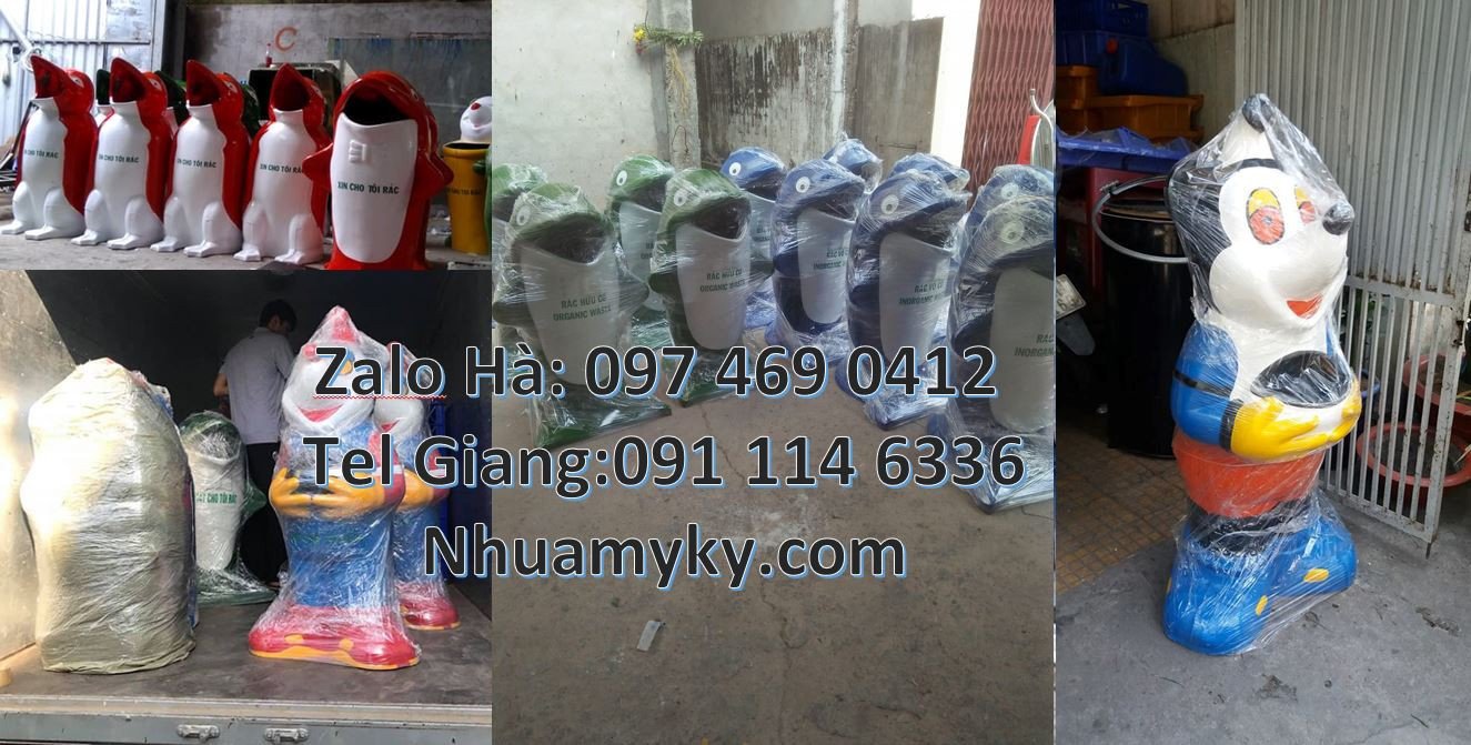 Bán thùng rác hình con cá heo giá rẻ,thùng rác hình con thú chất lượng