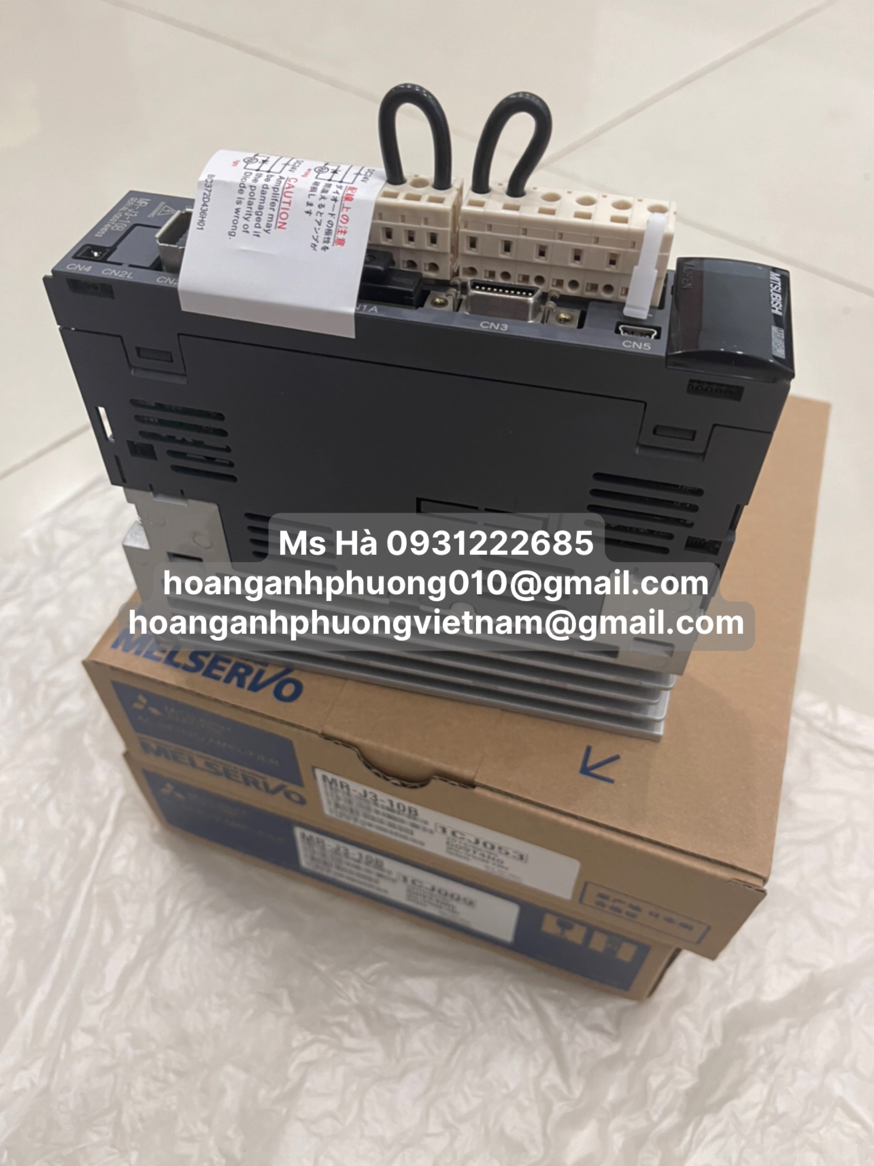 Servo 100W mitsubishi MR-J3-10B dòng điều khiển mới 100%