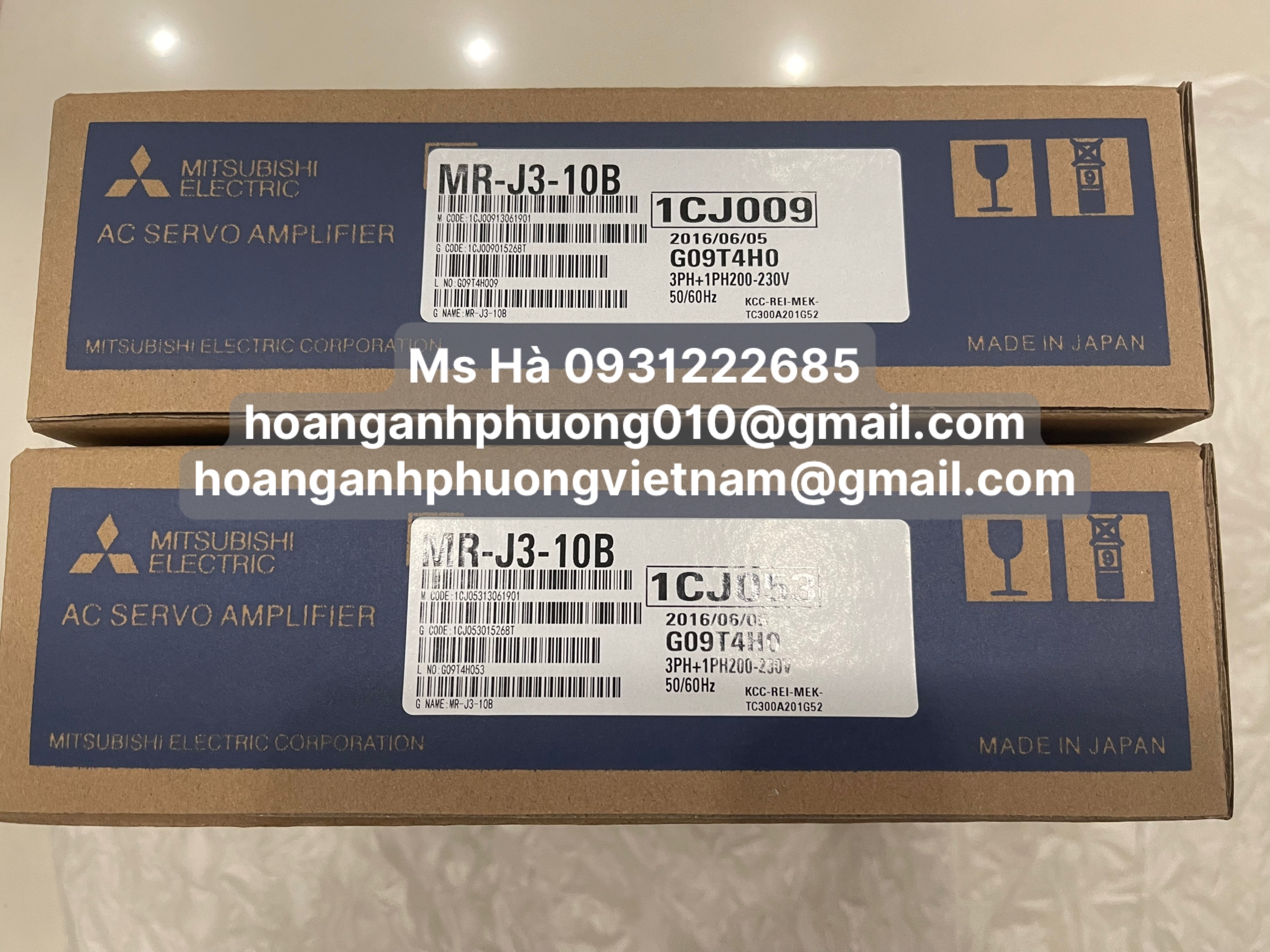 Servo 100W mitsubishi MR-J3-10B dòng điều khiển mới 100%