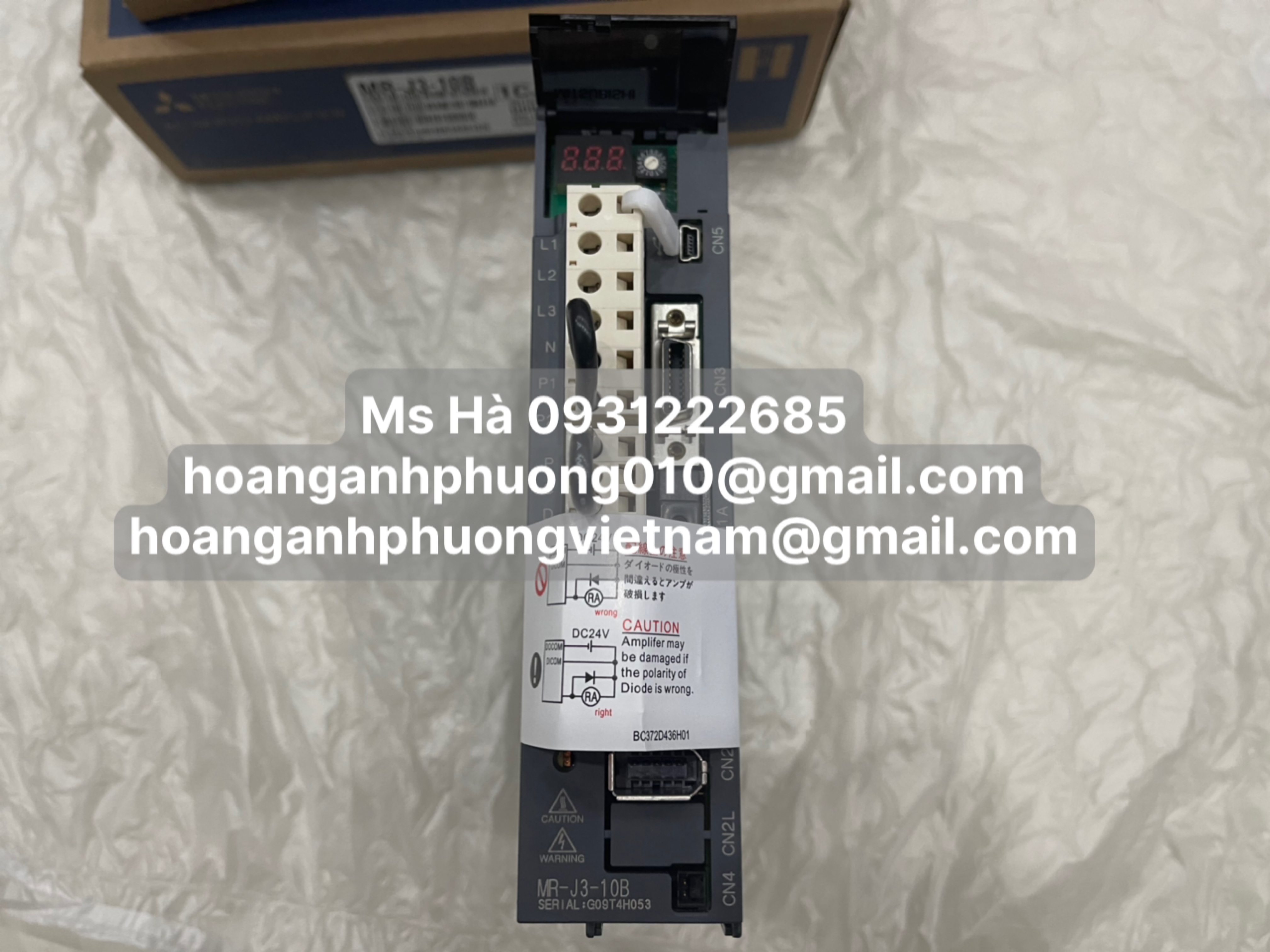 Servo 100W mitsubishi MR-J3-10B dòng điều khiển mới 100%