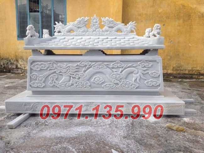 Mộ đá người mất trẻ - Mẫu mộ bằng đá trắng đẹp bán Toàn Quốc