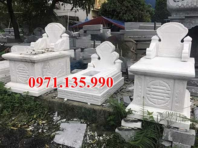 Mộ đá người mất trẻ - Mẫu mộ bằng đá trắng đẹp bán Toàn Quốc