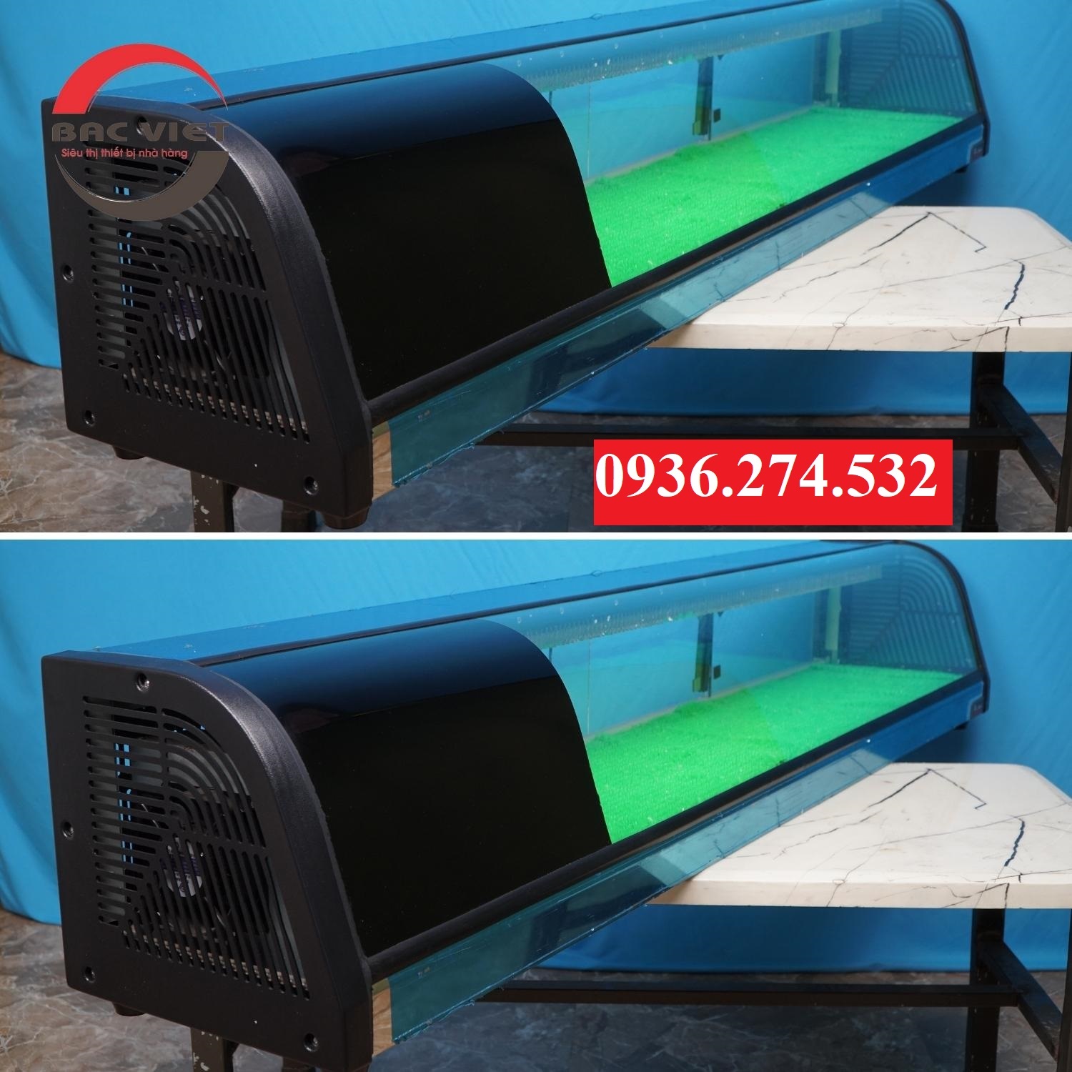 Tủ trưng bày và bảo quan Sushi 1 tầng cao cấp dài 1m8