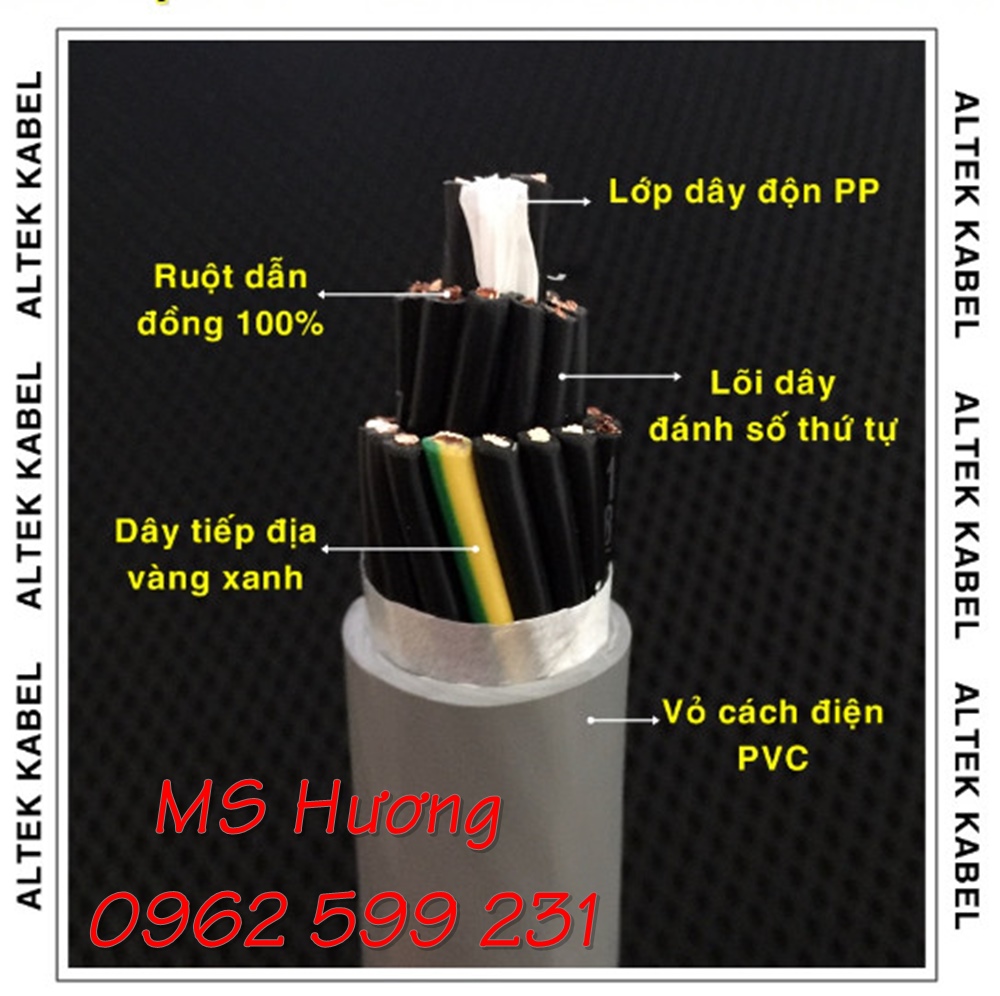 Cáp điều khiển Altek kabel 2-30 Lõi sỉ lẻ toàn quốc