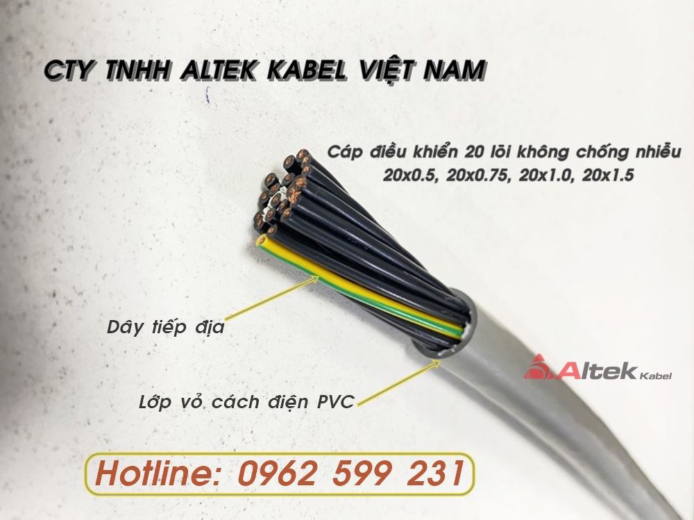 Cáp điều khiển Altek kabel 2-30 Lõi sỉ lẻ toàn quốc