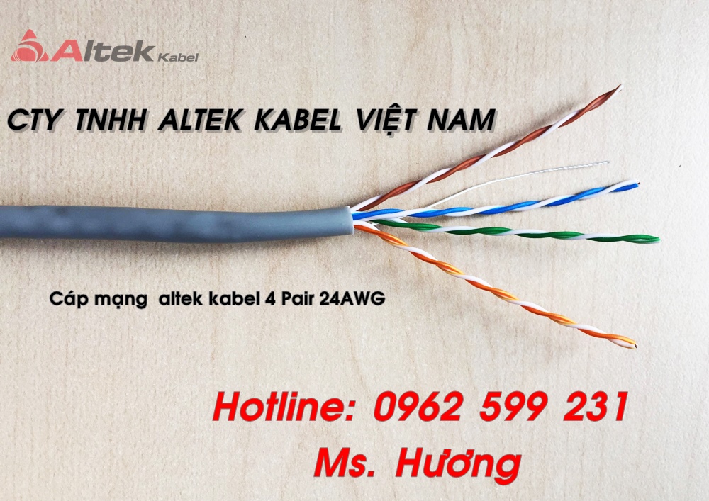 Cáp mạng ALtek kabek UTP Cat5e, FTP5e, UTP cat6, FTP6