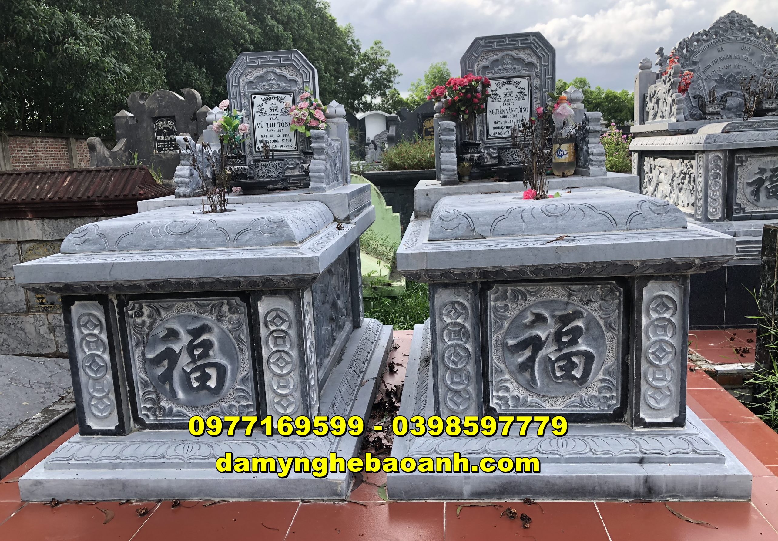xây mới mộ đá hậu bành cho ông bà tổ tiên bán tại bắc ninh