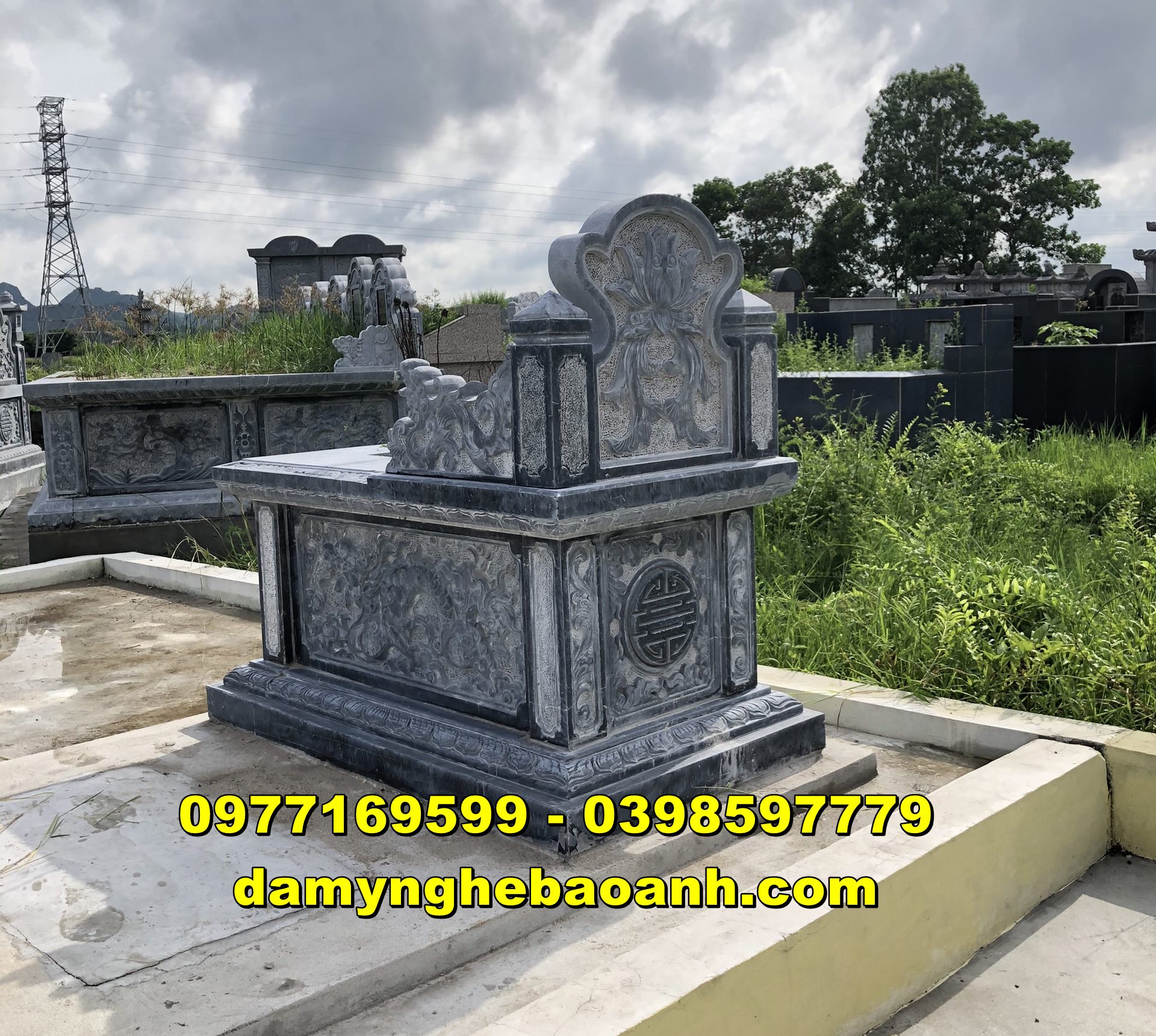 xây mới mộ đá hậu bành cho ông bà tổ tiên bán tại bắc ninh