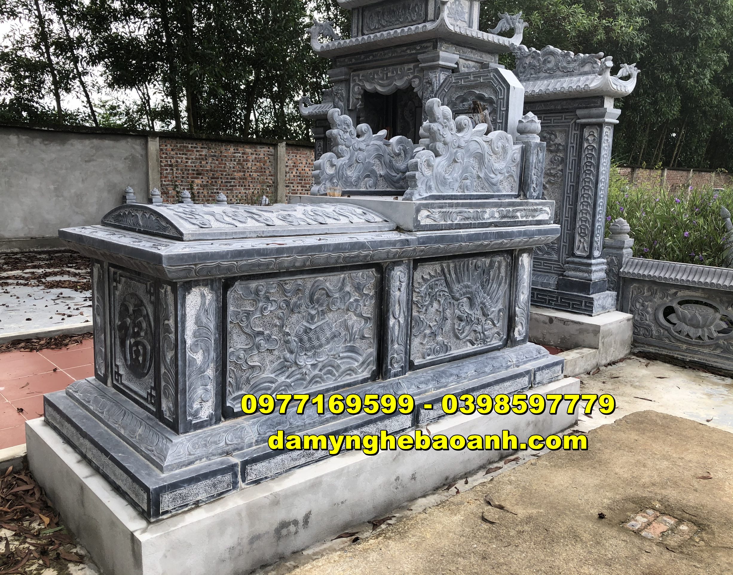 xây mới mộ đá hậu bành cho ông bà tổ tiên bán tại bắc ninh