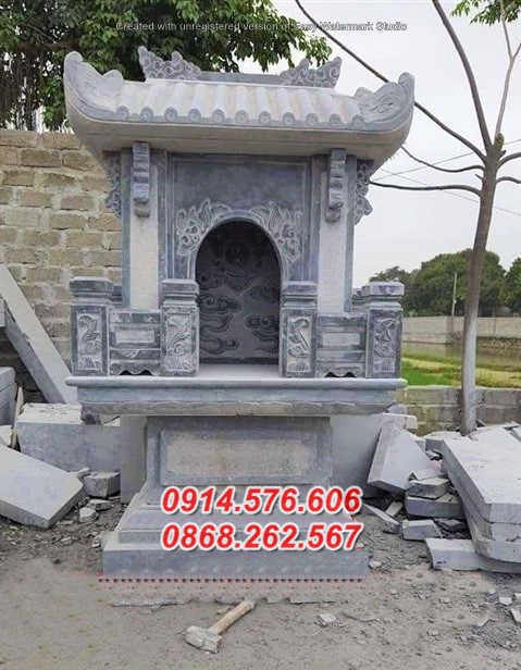 Mẫu 505 am miếu hương án khóm thờ đá bán vĩnh long - bàn thờ thiên địa