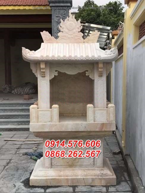 Mẫu 505 am miếu hương án khóm thờ đá bán vĩnh long - bàn thờ thiên địa