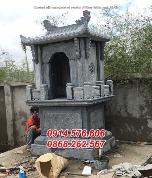Mẫu 505 am miếu hương án khóm thờ đá bán vĩnh long - bàn thờ thiên địa